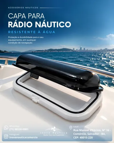 Capa para rádio náutico resistente à água