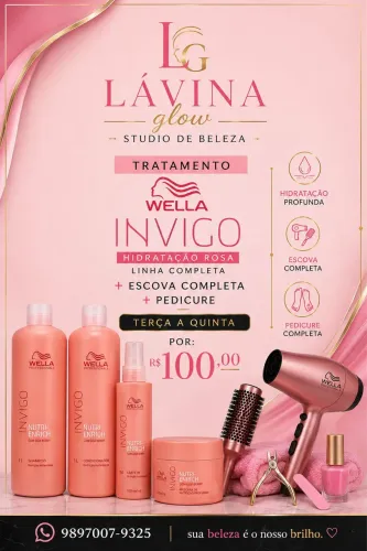 Hidratação Profunda + Escova + Pedicure por R$100.