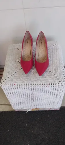 Scarpin Vermelho Verniz Jorge Bischoff Tam 34 - Usado Só 3 Vezes (Impecável)