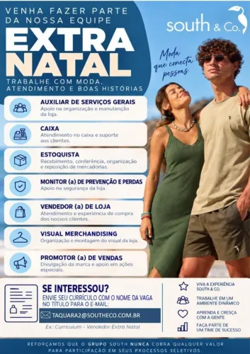 Vagas disponíveis