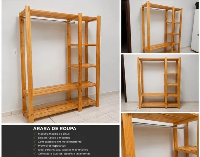Closet em Madeira Maciça