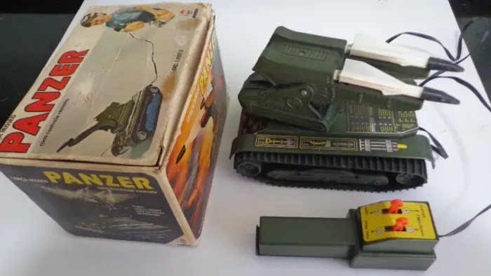 Brinquedo Tanque Panzer Lança Mísseis Mimo, Anos 80 (100%) (Usado)