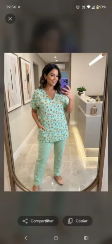 Bata hospitalar estampada