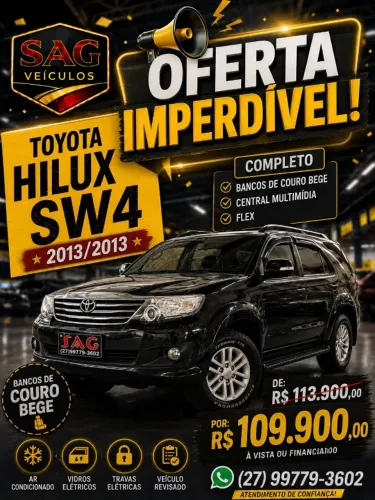 Toyota Hilux SW4 SR 4X2 2.7/ 2.7 Flex 16V Aut. 2013