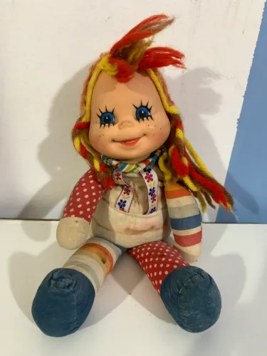 Boneca Emília Sítio do Pica-pau Amarelo antiga original estrela 