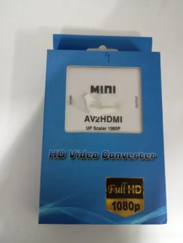 Conversor RCA Para HDMI Adaptador TV Antiga Para Nova PS2 Wii DVD