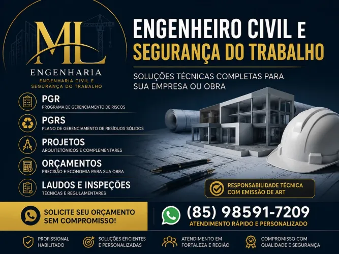 Engenheiro Civil Fortaleza - Orçamento de Obras e Reformas