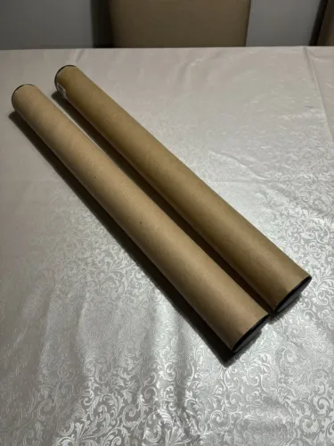 2 Tubos Postais 60 cm (Novos e com Tampa)