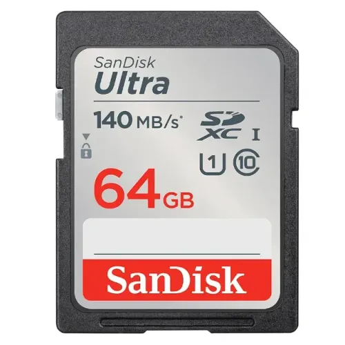 Cartao SD SanDisk Ultra 64GB 140MB/s