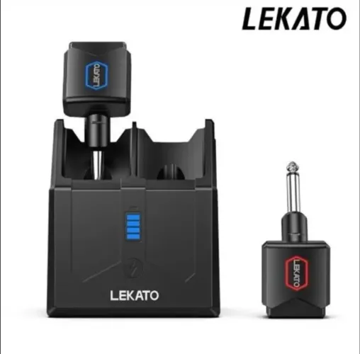 Transmissor para Instrumentos Musicais - Sistema de Guitarra Sem Fio LEKATO