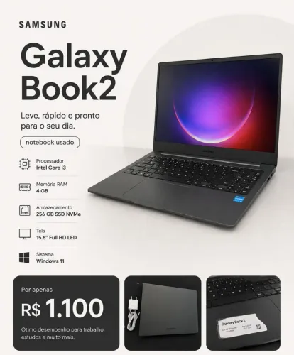 Notebook Galaxy Book 2 Seminovo