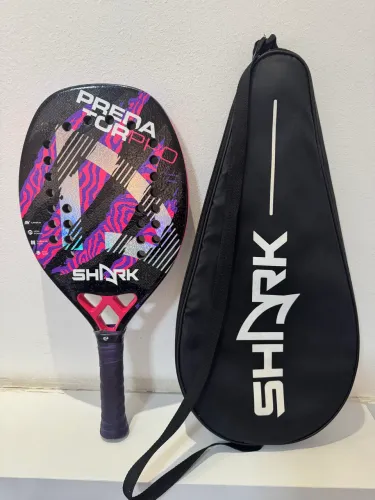 Raquete de beach tennis shark predator pro