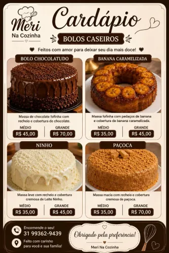 BOLOS POR ENCOMENDA