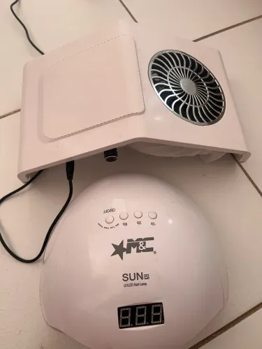 Cabine unha gel e sugador de po