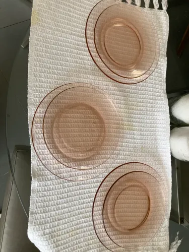 Vintage Duralex Rosê - conjunto 6 pratos 