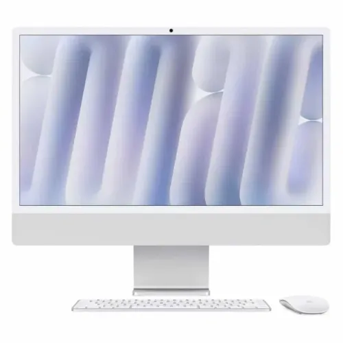 iMac Apple M4 16GB 256GB SSD Tela 24" 4.5K - Prata - Novo. Até 18 x