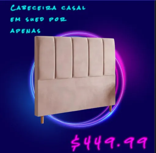 Cabeceira casal super confortável 