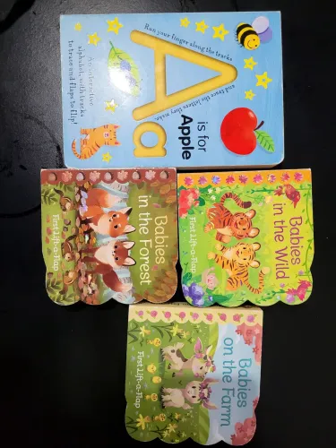 Kit 4 Livros Infantis Interativos Importados (Inglês)