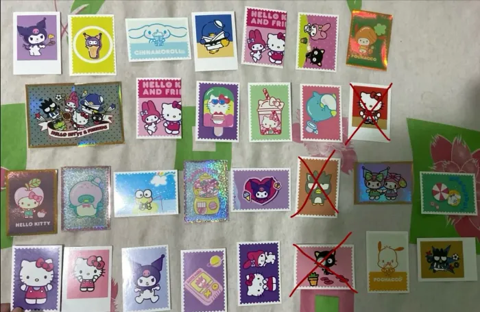 Figurinhas album da hello kitty