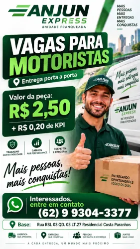 VAGA PARA MOTORISTA