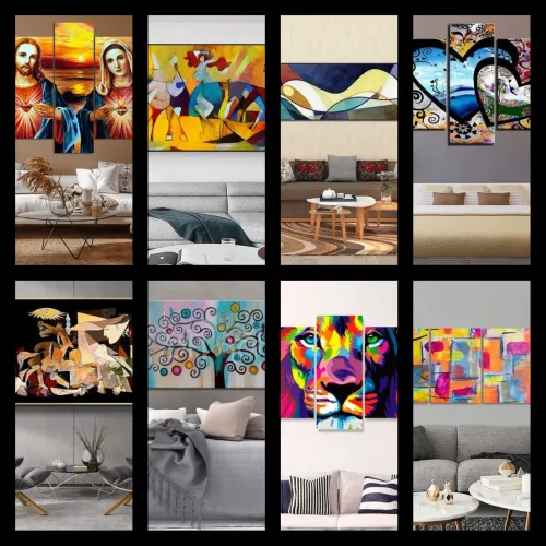Quadros modernos decoração molduras montagem