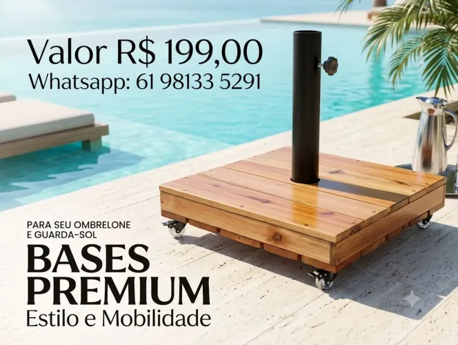 Suporte base para ombrelone
