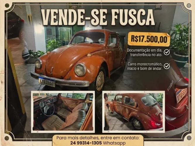 Fusca 1974 1300