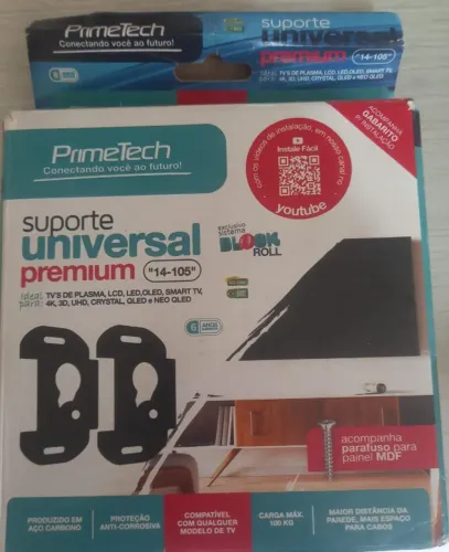 Suporte universal para TV usado.