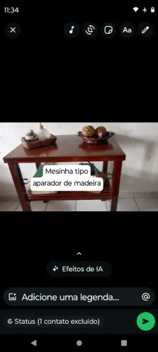 Mesa tipo aparador 