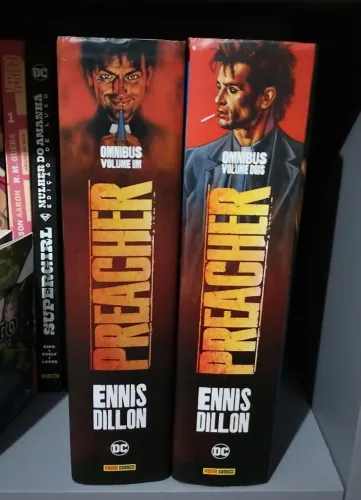 Coleção HQ Preacher Omnibus 1 e 2 Completo - Garth Ennis e Steve Dillon - Panini
