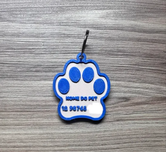 Plaquinha de identificação para Pets