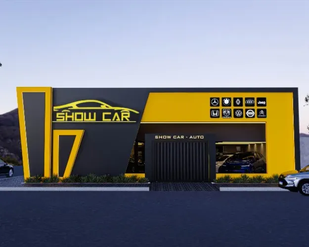 Fachada Comercial - Projeto 3D