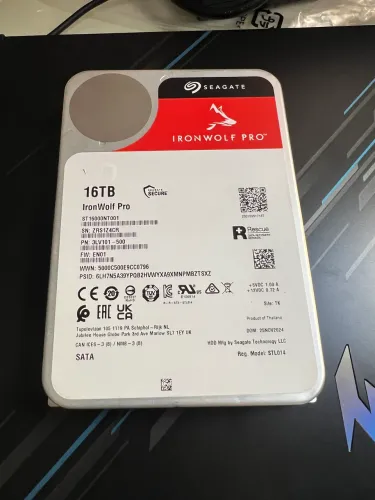 HD Seagate IronWolf Pro 16TB - Ideal para NAS e Servidores - Nunca usado