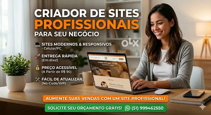 Criador de Sites Modernos e Responsivos | Entrega Rápida