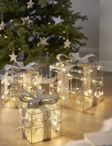 Armação de Aço cor OURO(dourado) kit com 4 peças - Decoração Natal