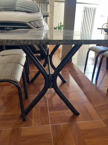 MESA CIPLAFE POEME 6CAD 1,50 CRAQUEADA TAMPO GRANITO