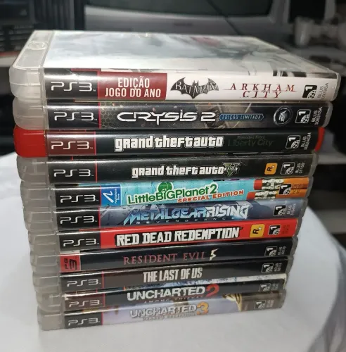 LOTE 11 JOGOS PS3 CIB INTACTOS FRETE GRÁTIS