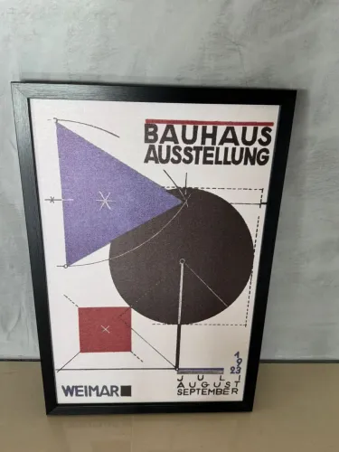 Póster Bauhaus, de Herbert Bayer. Com moldura 60x40cm. 