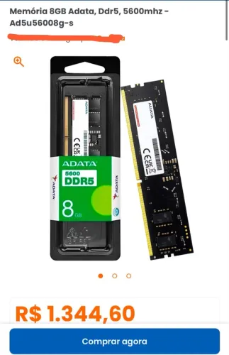 MEMORIA RAM 8GB DDR5 5600MHZ ADATA