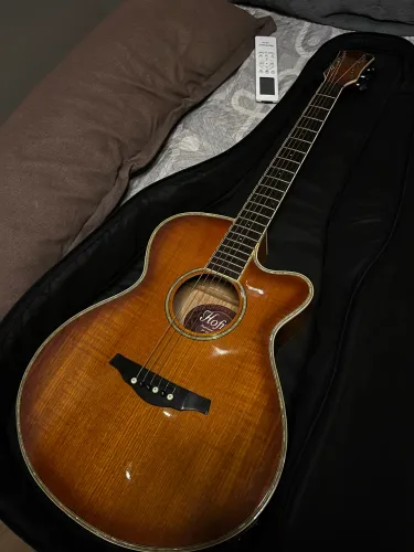 Violão Hofma eletroacústico Aço Hm-236 especial 