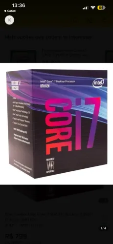 PROCESSADOR INTEL I7 8700