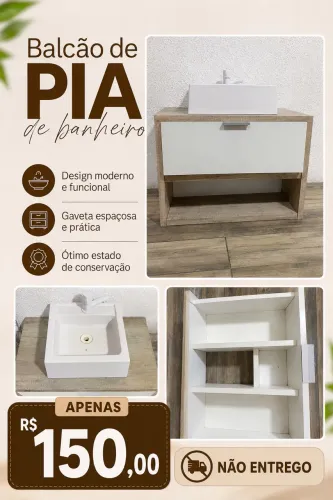 Balcão pia banheiro