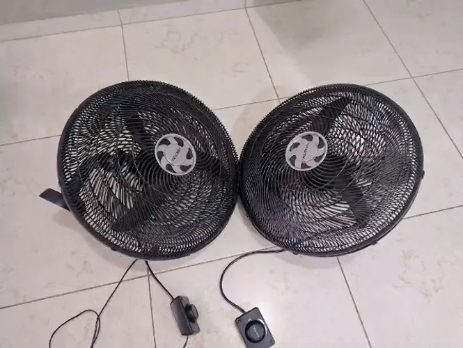 Kit 2 ventiladores de parede alta vazão 50 cm porte grande