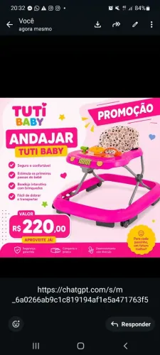 Andajar para  bebês Super confortavel 