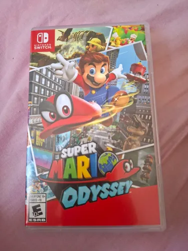 Jogo Super Mario Odyssey mídia fisica