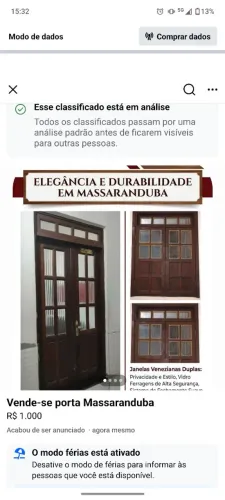 Vende-se porta e janela de mármore