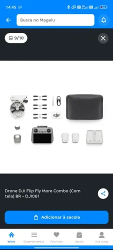 Vende-se drone dji Flip completo com de tela e pouco uso