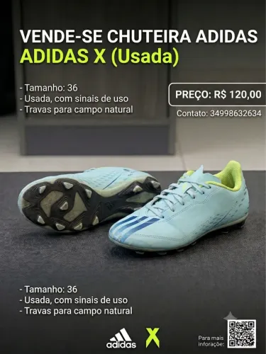 Chuteira adidas campo