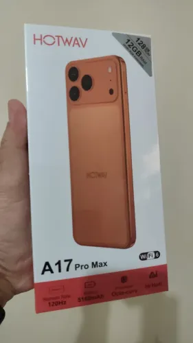 A17 Pro Max 128/4 laranja e silver 890,00 256/8 laranja e silver 1.150,00