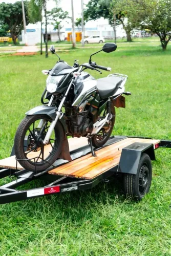 Carretinha Nova para Transporte de Moto | Modelo 2.00 x 1.20 - Reboque